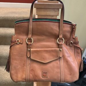 Dooney Bourke Toffee Leather Shoulder Bag